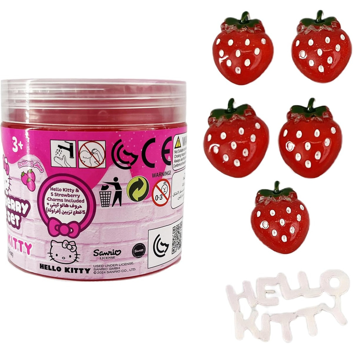 SlimeTime Hello Kitty Single Can 212g, Slime for Girls and Boys,Stress Relief Toy for Kids, Education,School,Party Favor,Gift for Birthday & Christmas, Soft Putty Slime For Kids