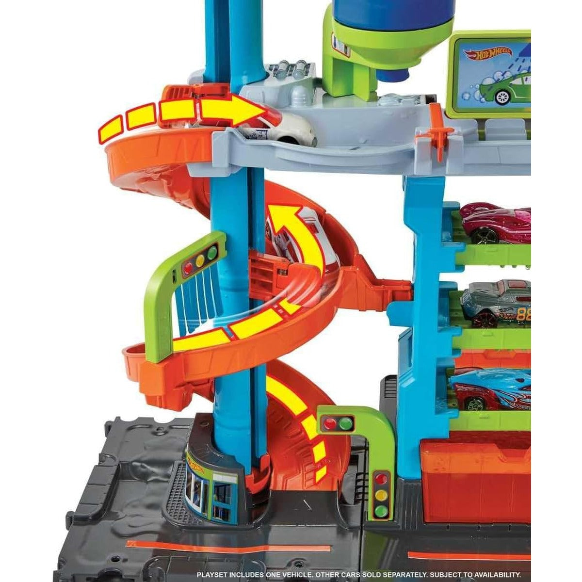 Hot Wheels City Mega Car Wash Car Wash Tower
