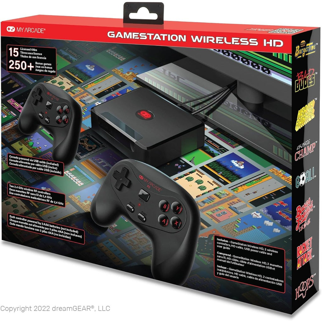 My Arcade GameStation Wireless HD: Data East Video Game Console with