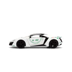 Jada - 1:32 Dubai Police With Motor Lykan Hyper Sport - White/Green