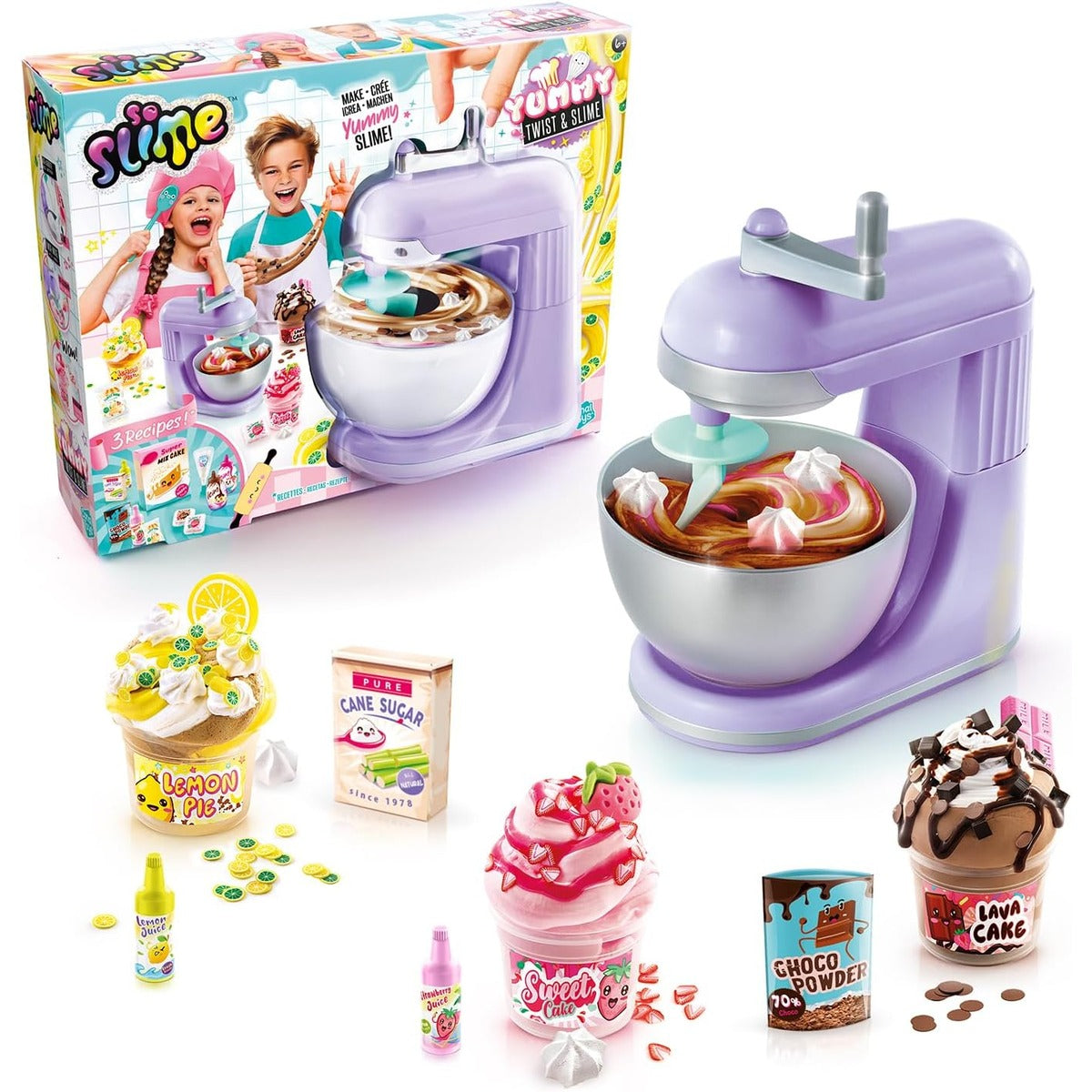 Canal Toys So Slime - Yummy Twist & Slime Mixer Set - DIY Slime with Dyes, Decoration & Recipe Instructions - From 6 Years - 