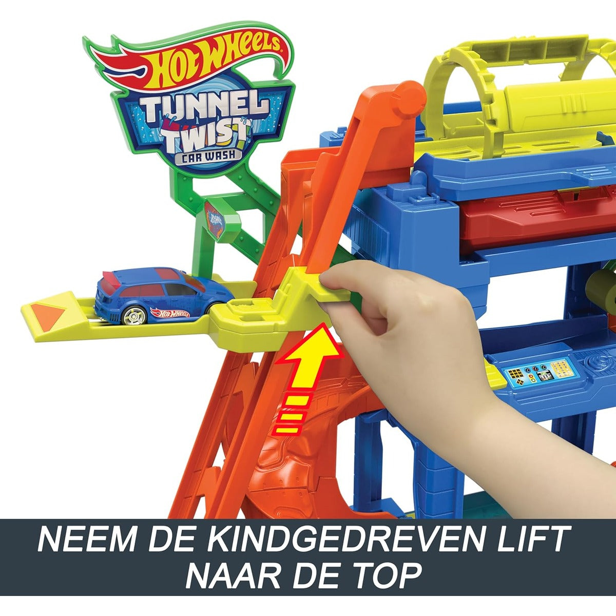 Hot Wheels City Tunnel Twist Car Wash & Color Shifters Vehicle in 1
