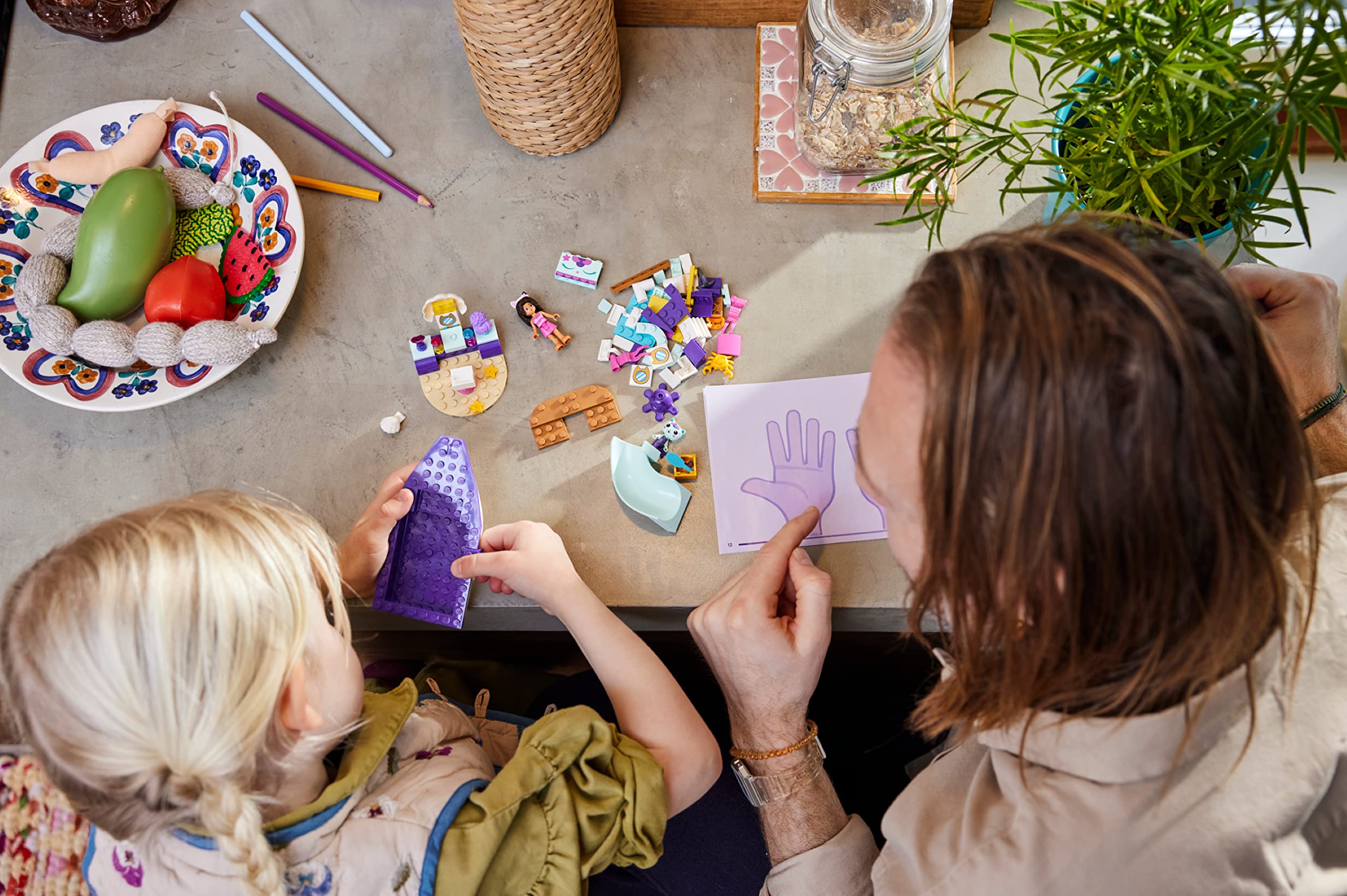 LEGO Gabby's Dollhouse Gabby& Mercat’s Ship &Spa10786 Building Toy for Fans of DreamWorks Animation Series, Boat Playset, Beauty Salon & Accessories for Imaginative Play for Kids Ages 4+, Purple Pink