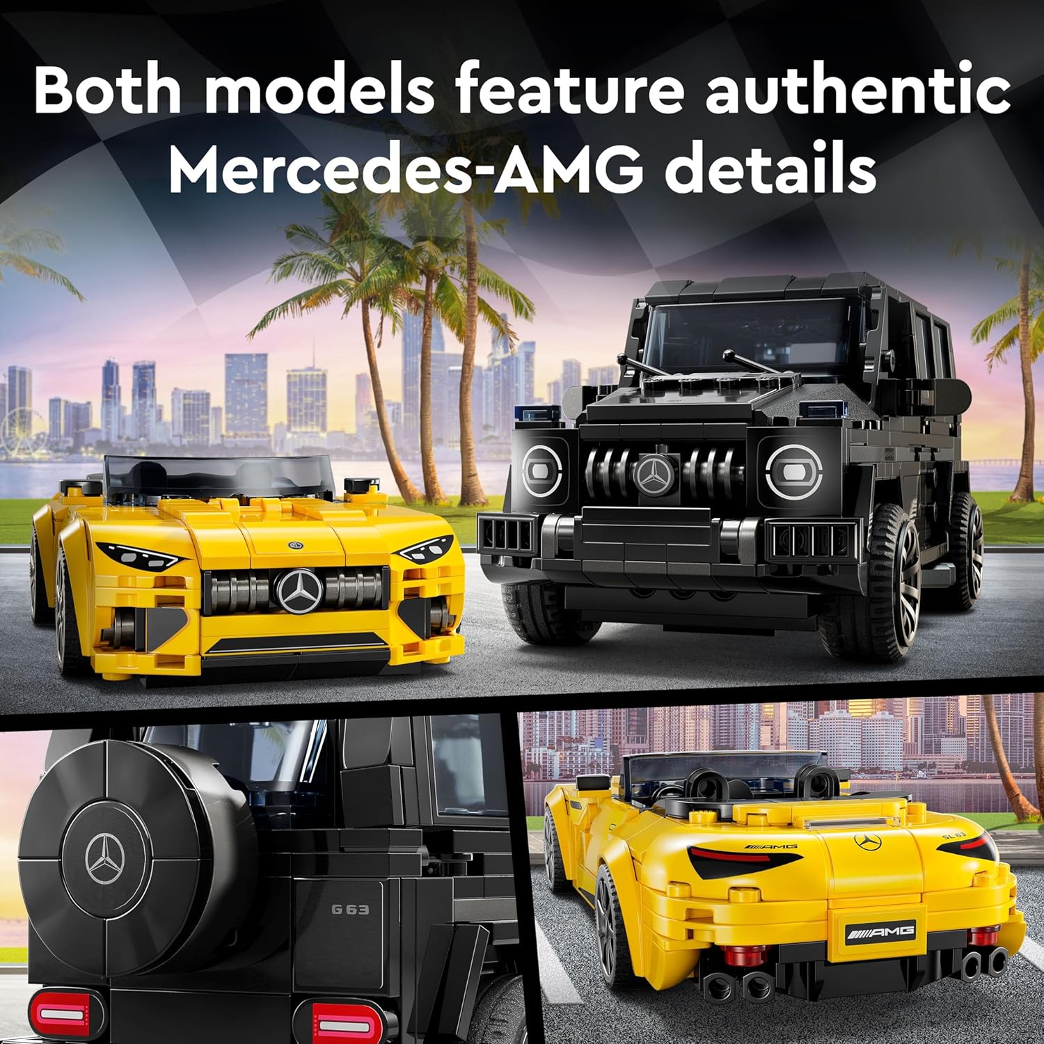 LEGO 76924 Speed Champions MercedesAMG G 63 & MercedesAMG SL 63