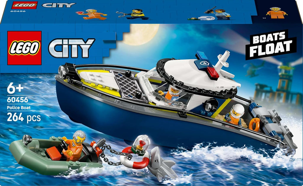 Lego 60456 City Police Boat Chase Toy Birthday Present Blocks