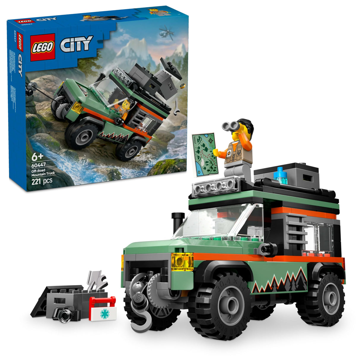 Lego 60447 City 4WD Off-Road Mountain Truck, Toy