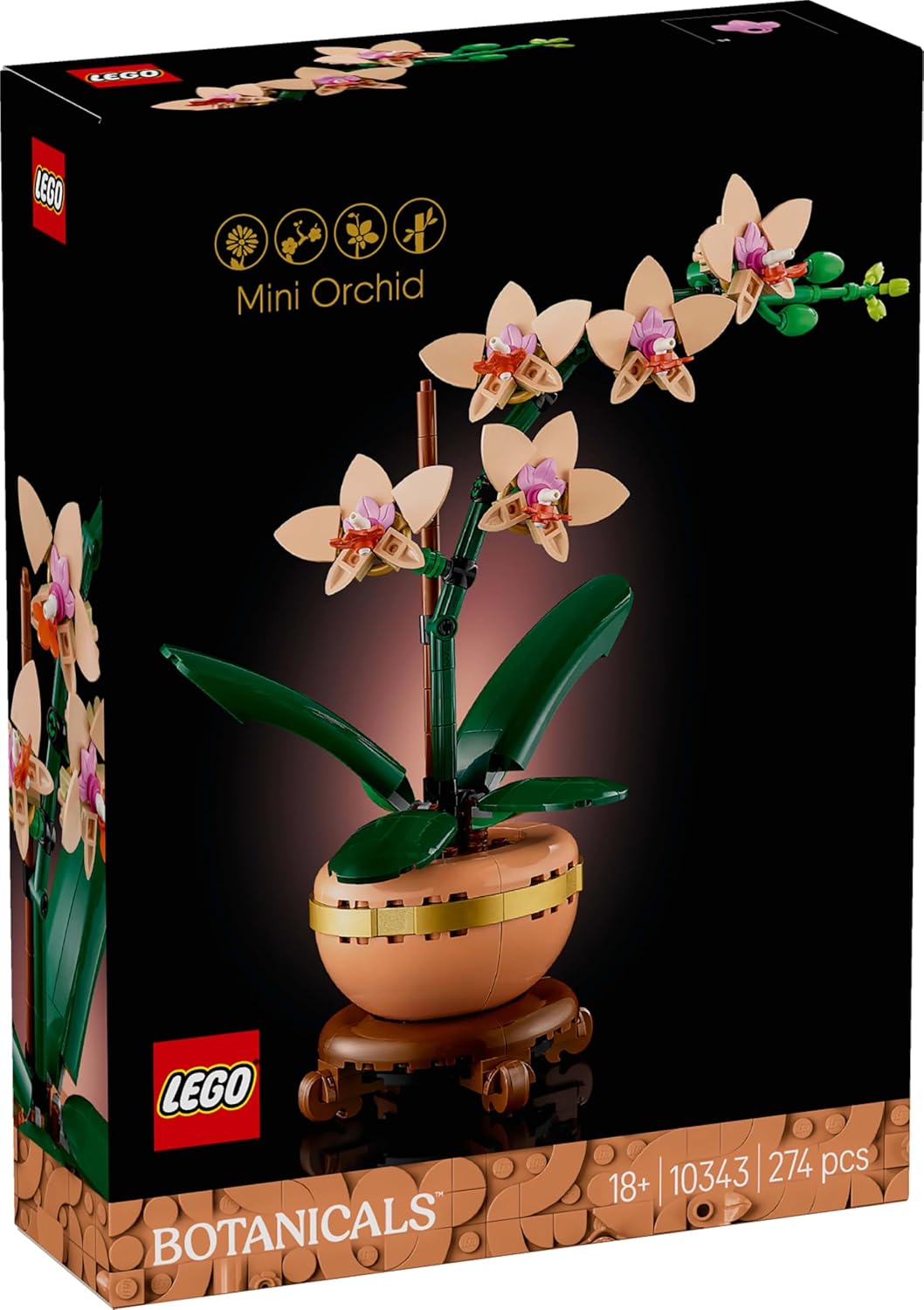 Lego 10343 Botanical Orchid Toy Toy Birthday Present Block Mother's Day