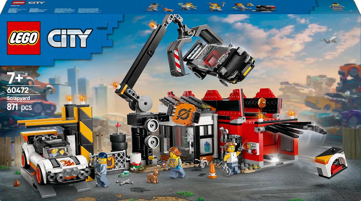 Lego 60472 City Discarded Vehicle Factory and Car, Toys
