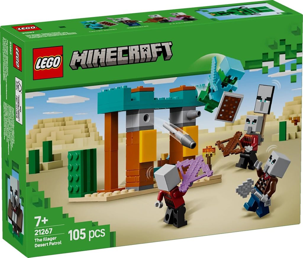 LEGO Minecraft 21267 Evil Villagers Desert Patrol Toy Toy Birthday