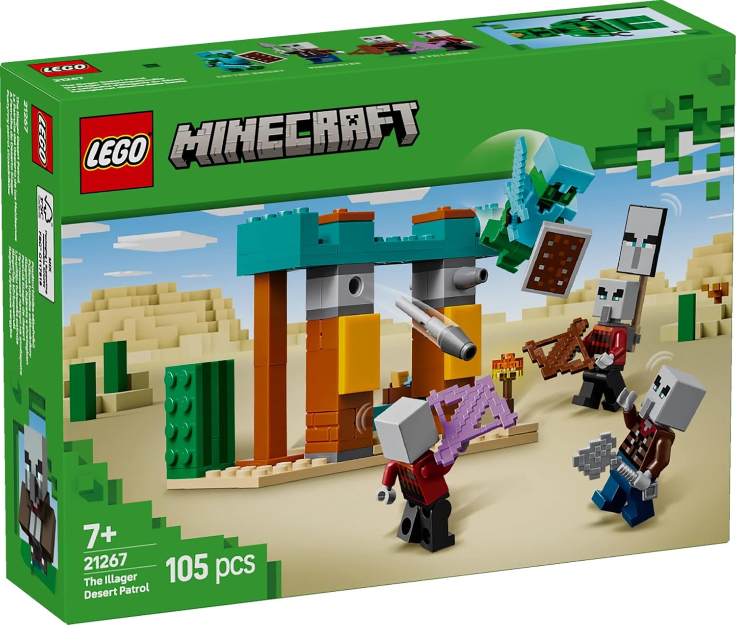 LEGO Minecraft 21267 Evil Villagers Desert Patrol Toy Toy Birthday