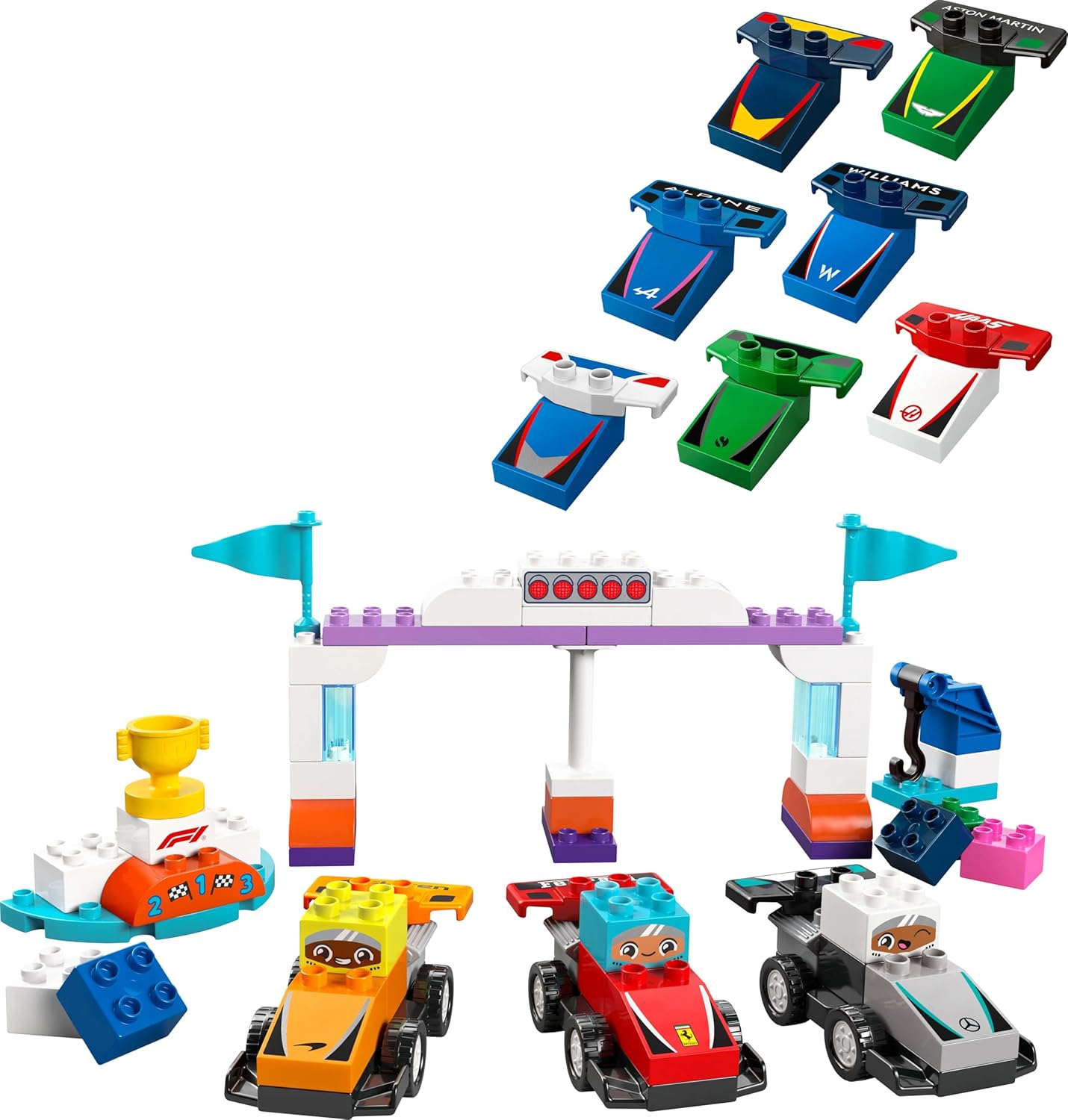 Lego Duplo 10445 - F1 Team Race Cars & Drivers F1 Race Car and Driver