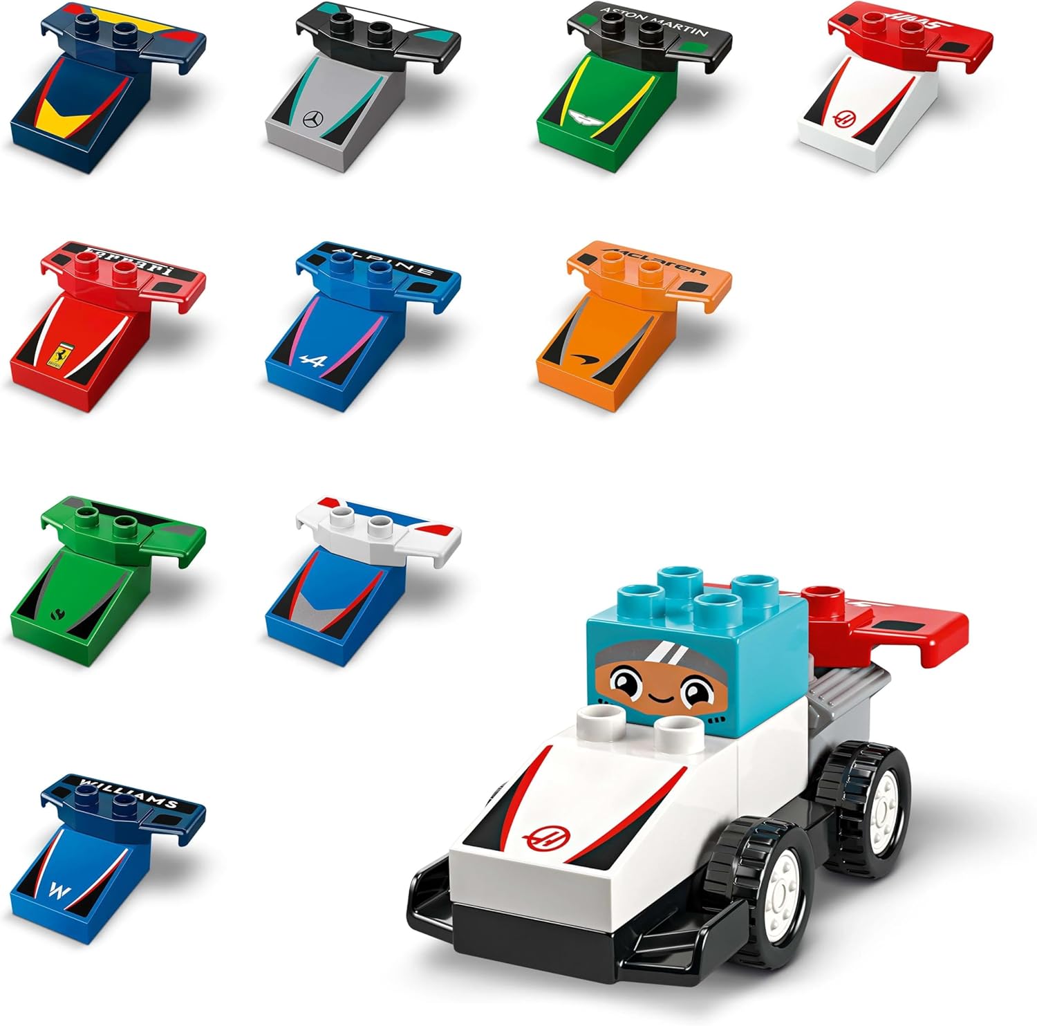 Lego Duplo 10445 - F1 Team Race Cars & Drivers F1 Race Car and Driver