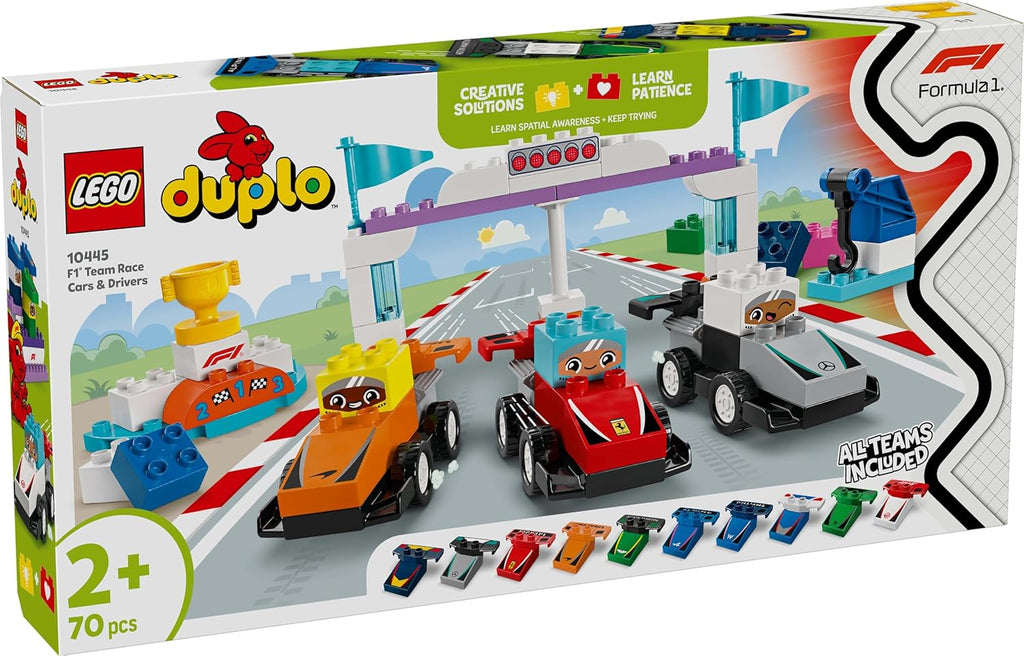 Lego Duplo 10445 - F1 Team Race Cars & Drivers F1 Race Car and Driver