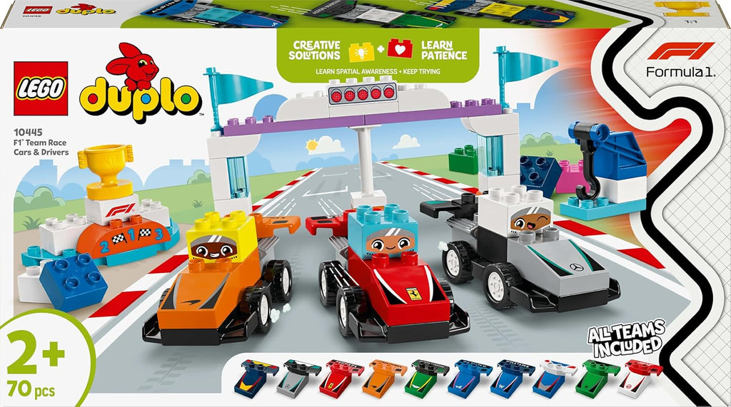 Lego Duplo 10445 - F1 Team Race Cars & Drivers F1 Race Car and Driver