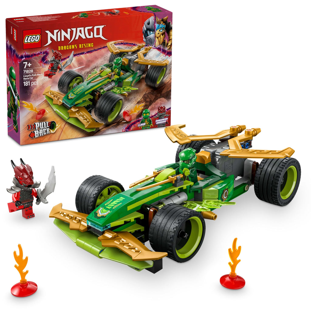 LEGO 71828 Ninjago Lloyd's Pull Back Race Car, Toy