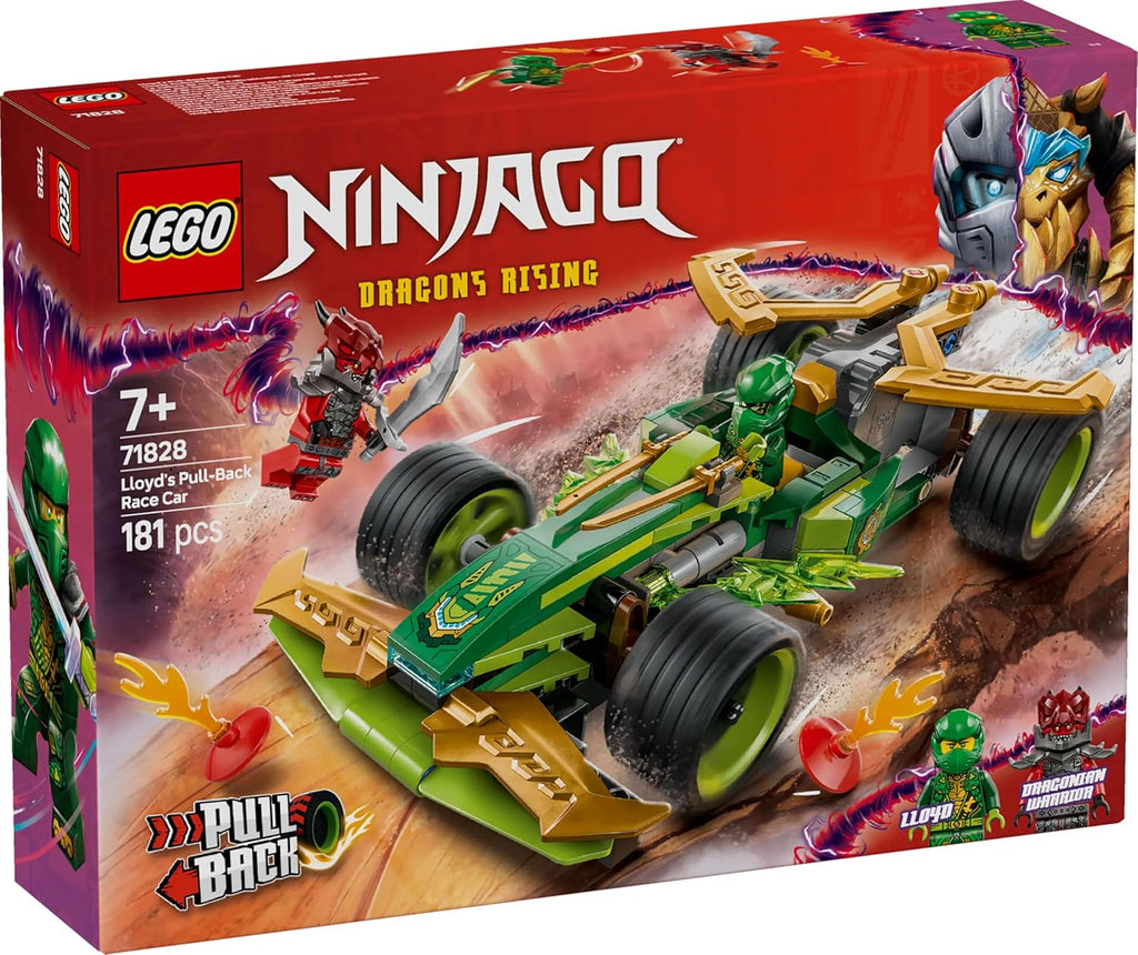 LEGO 71828 Ninjago Lloyd's Pull Back Race Car, Toy