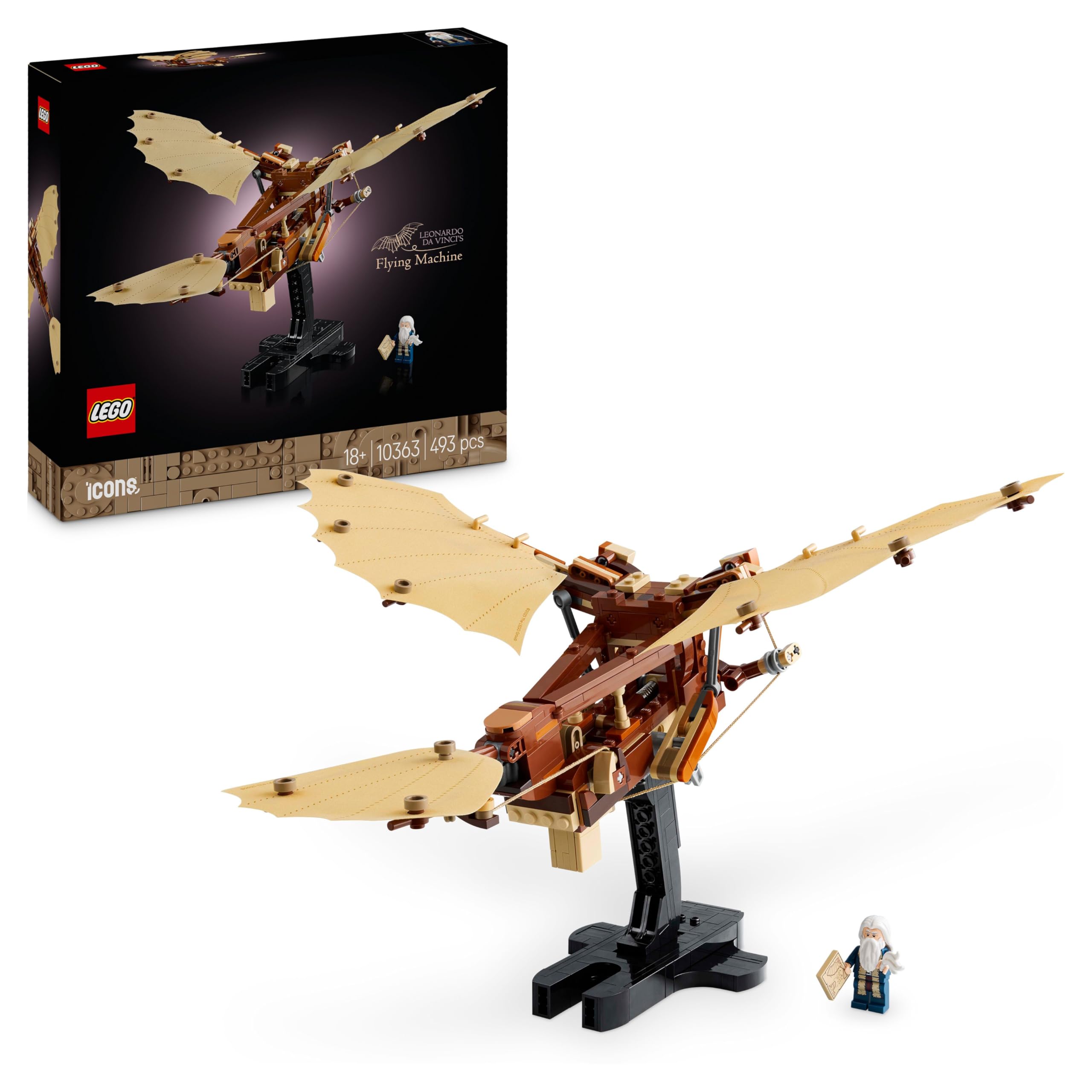 LEGO 10363 Leonardo Da Vinci Icon Flapping Machine Toy Birthday Present