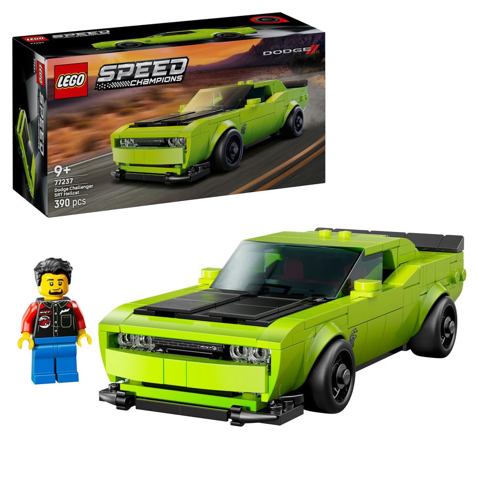 Lego 77237 Speed Champion Dodge Challenger SRT Hellcat Sports Car Toy