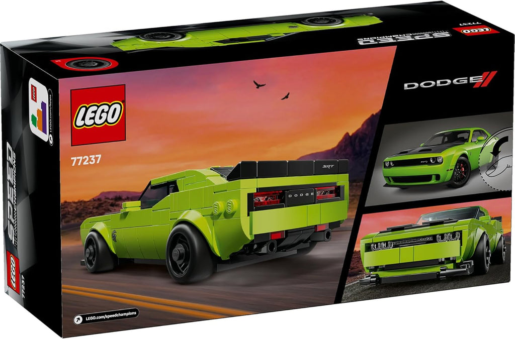 Lego 77237 Speed Champion Dodge Challenger SRT Hellcat Sports Car Toy