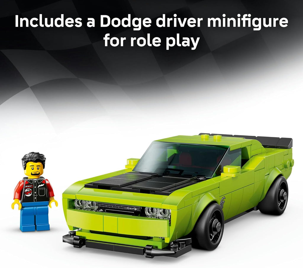 Lego 77237 Speed Champion Dodge Challenger SRT Hellcat Sports Car Toy