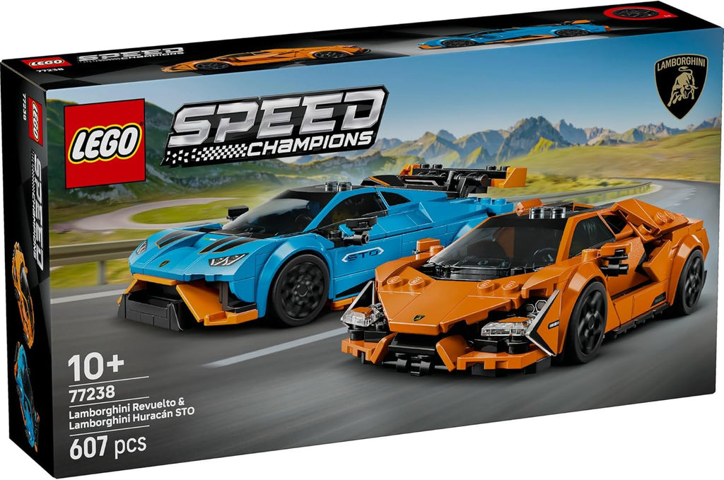 Lego 77238 Speed Champion Lamborghini Revuelto & Huracán STO Toy