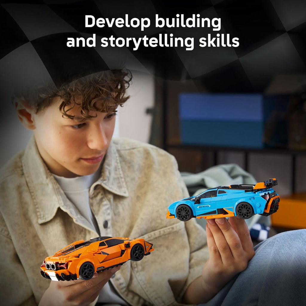 Lego 77238 Speed Champion Lamborghini Revuelto & Huracán STO Toy