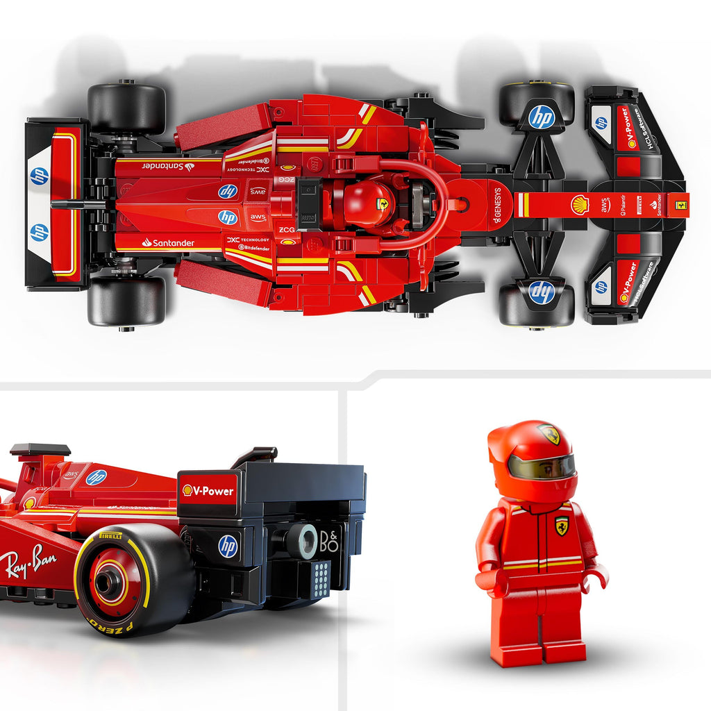 LEGO Speed Champions Ferrari SF-24 F1 Race Car Toy with a Collectible