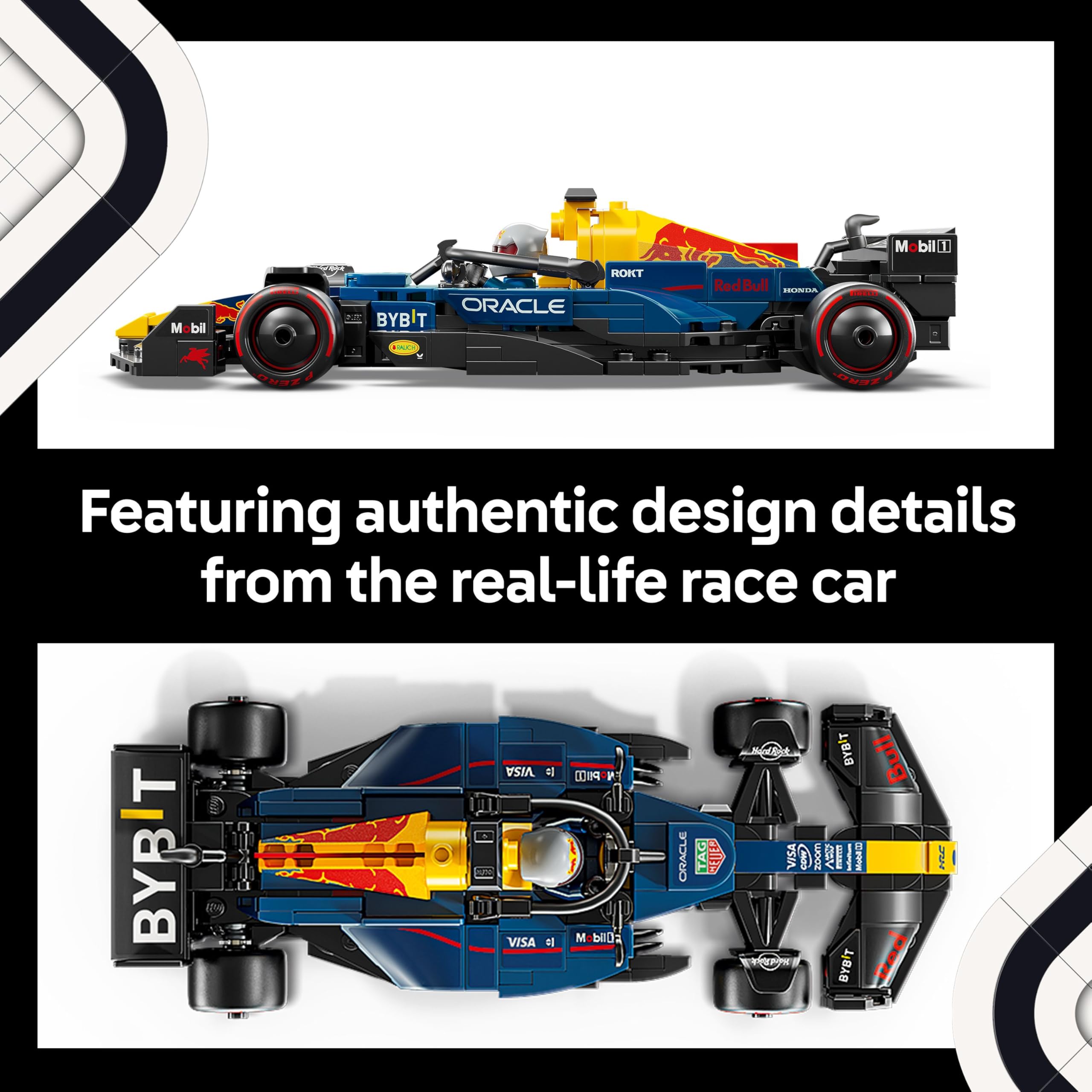 LEGO Speed Champions Oracle Red Bull Racing RB20 F1 Race Car Model with