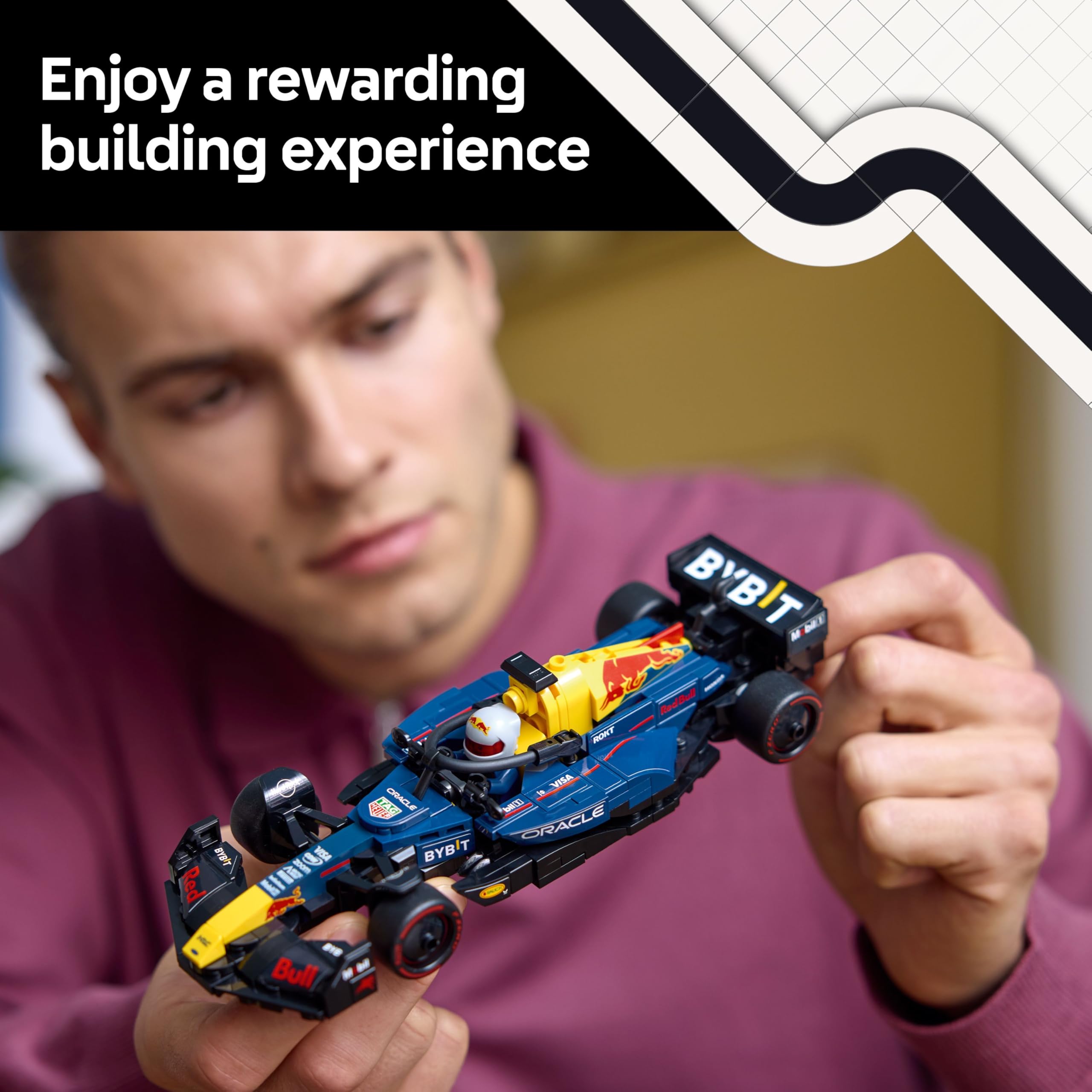 LEGO Speed Champions Oracle Red Bull Racing RB20 F1 Race Car Model with