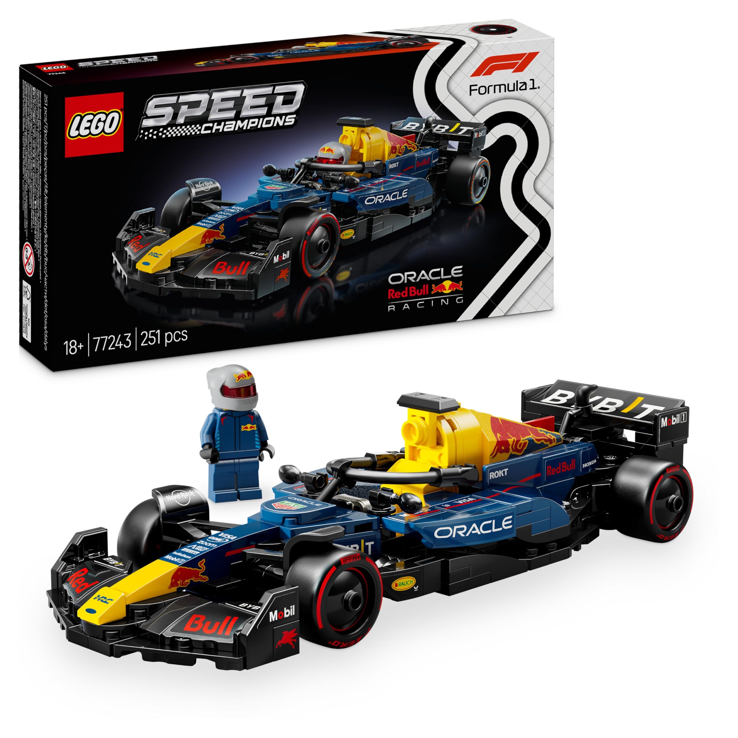 LEGO Speed Champions Oracle Red Bull Racing RB20 F1 Race Car Model with