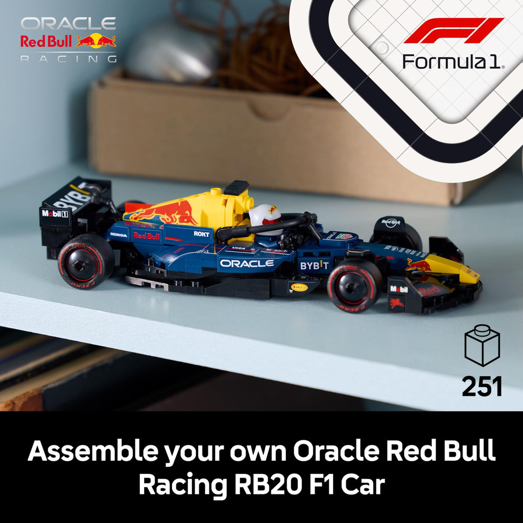 LEGO Speed Champions Oracle Red Bull Racing RB20 F1 Race Car Model with