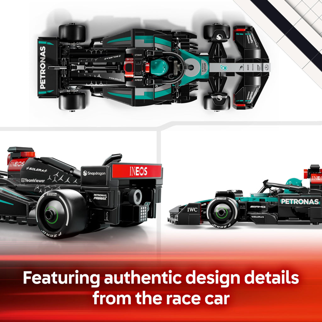 LEGO Speed Champions Mercedes-AMG F1 W15 Race Car Toy with a