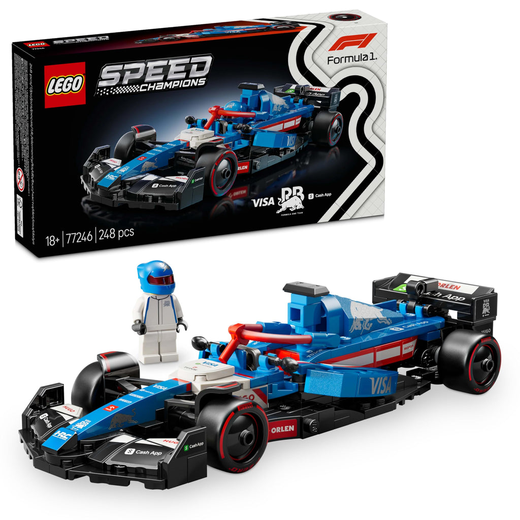 LEGO 77246 Speed Champion Visa Cash App RB VCARB 01 F1(R) Race Car Toy