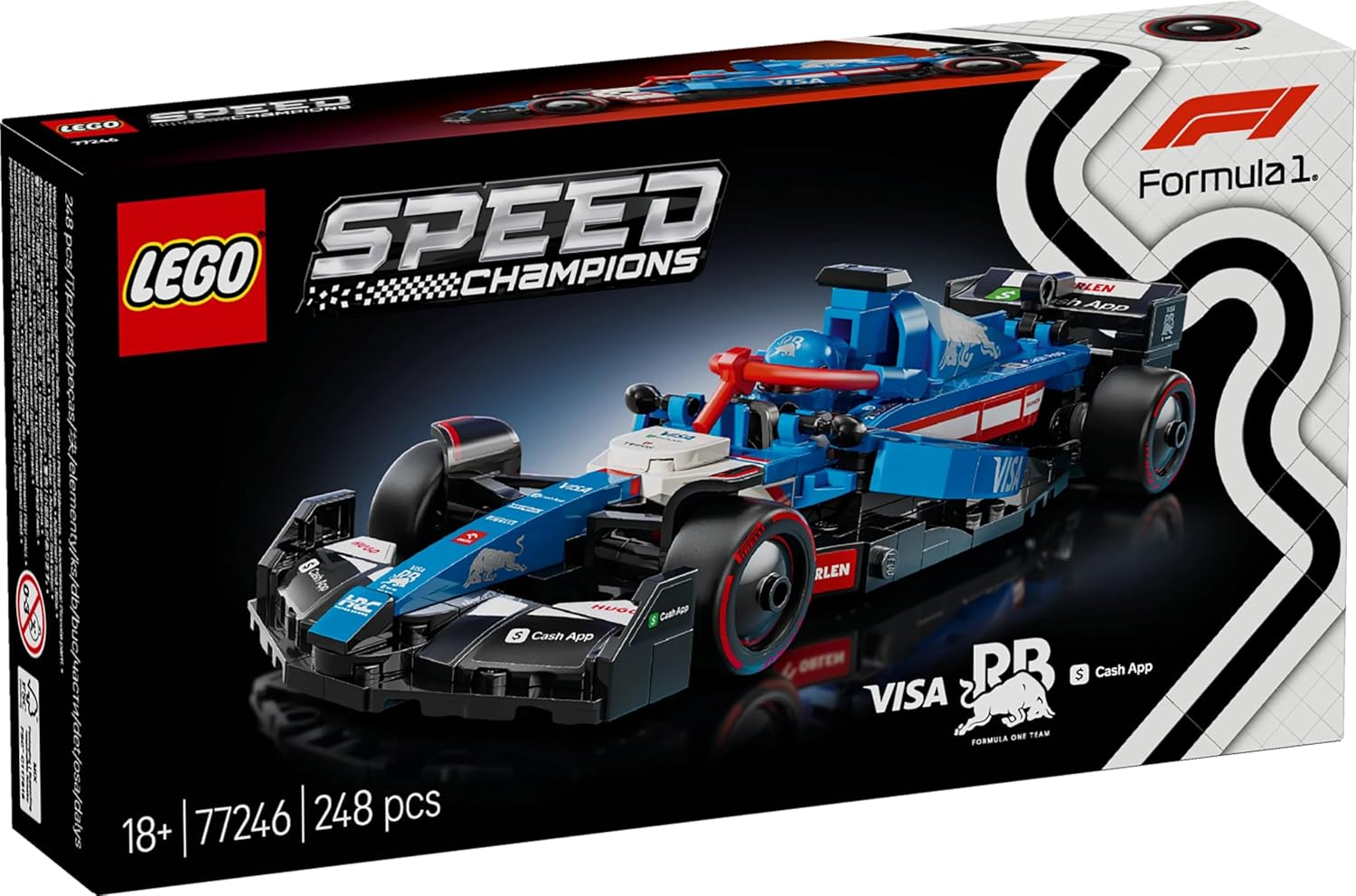 LEGO 77246 Speed Champion Visa Cash App RB VCARB 01 F1(R) Race Car Toy