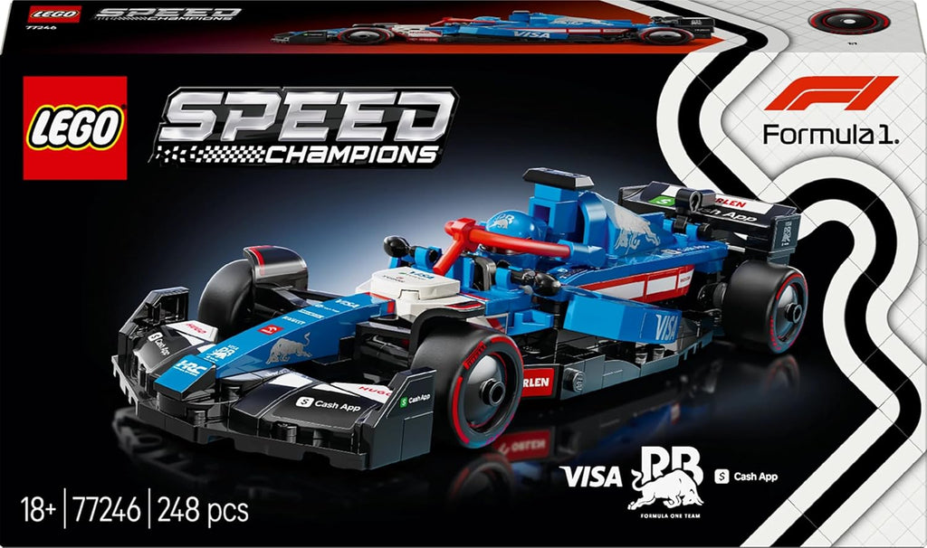 LEGO 77246 Speed Champion Visa Cash App RB VCARB 01 F1(R) Race Car Toy