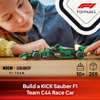 LEGO Speed Champions KICK Sauber F1 Team C44 Race Car Toy with a