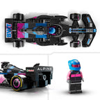 LEGO Speed Champions BWT Alpine F1 Team A524 Race Car Toy with a