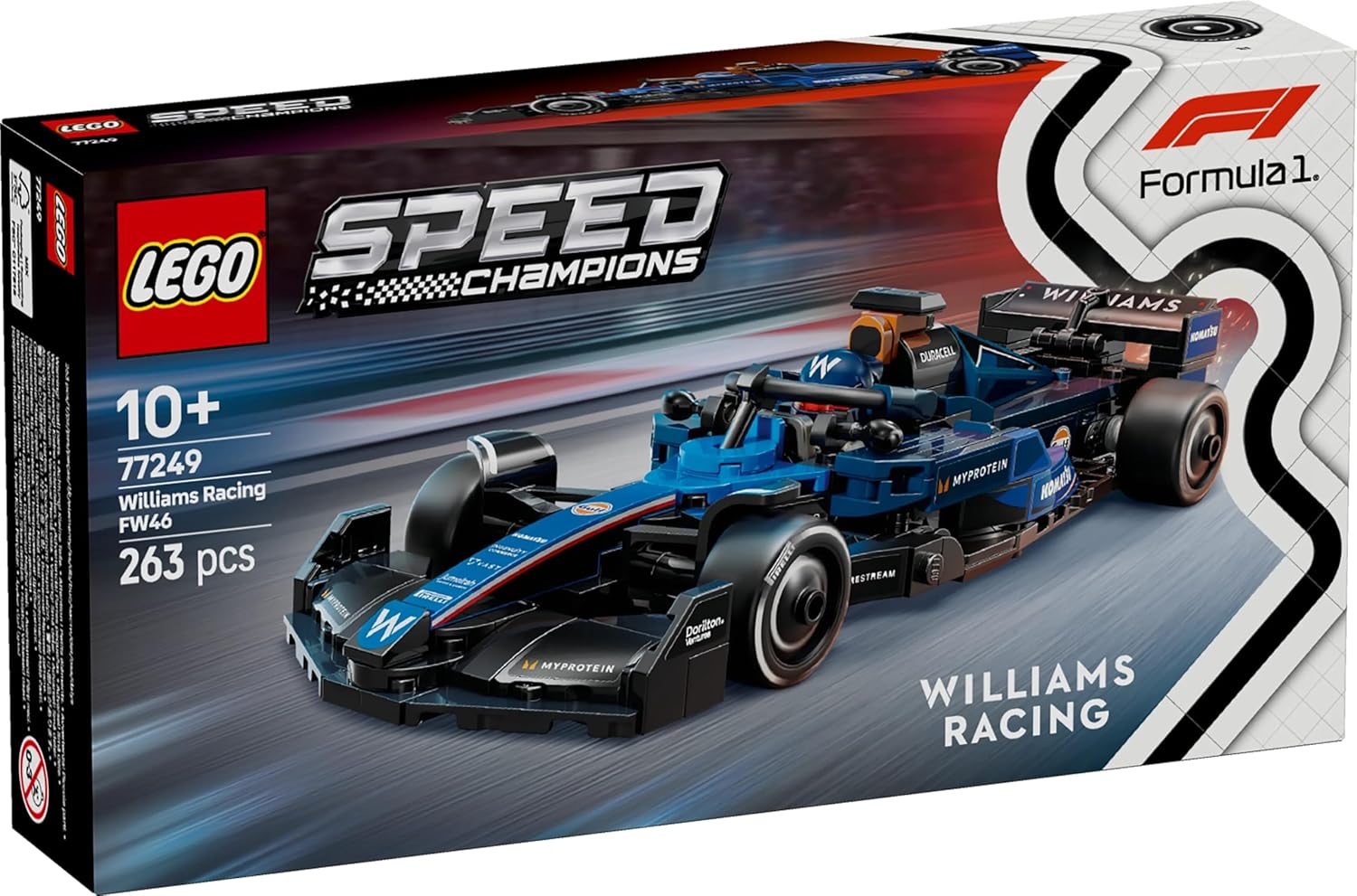 LEGO 77249 Speed Champion Williams Racing FW46 F1(R) Race Car Toy Toy