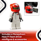LEGO Speed Champions MoneyGram Haas F1 Team VF-24 Race Car Toy with a