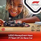 LEGO Speed Champions MoneyGram Haas F1 Team VF-24 Race Car Toy with a