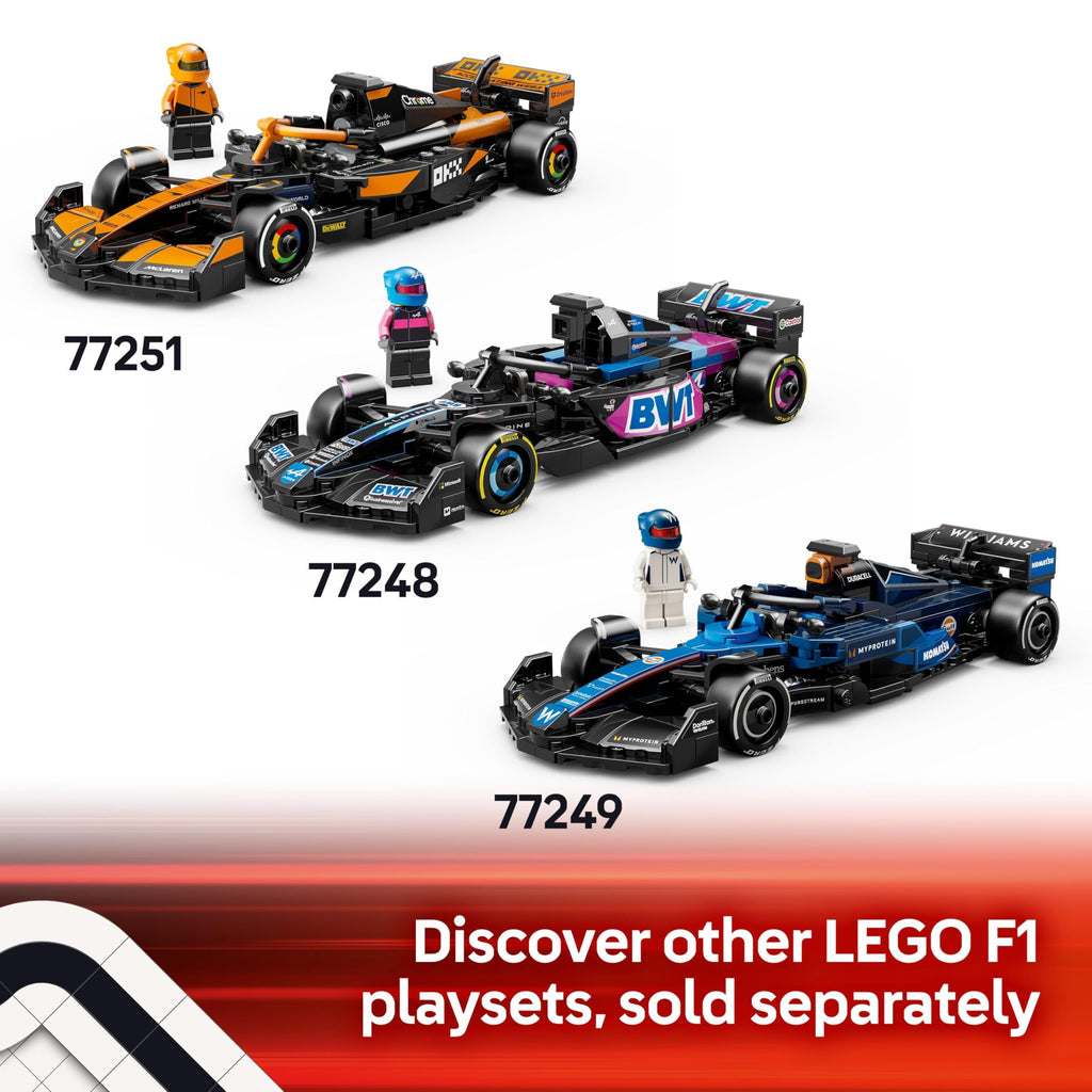 LEGO Speed Champions MoneyGram Haas F1 Team VF-24 Race Car Toy with a