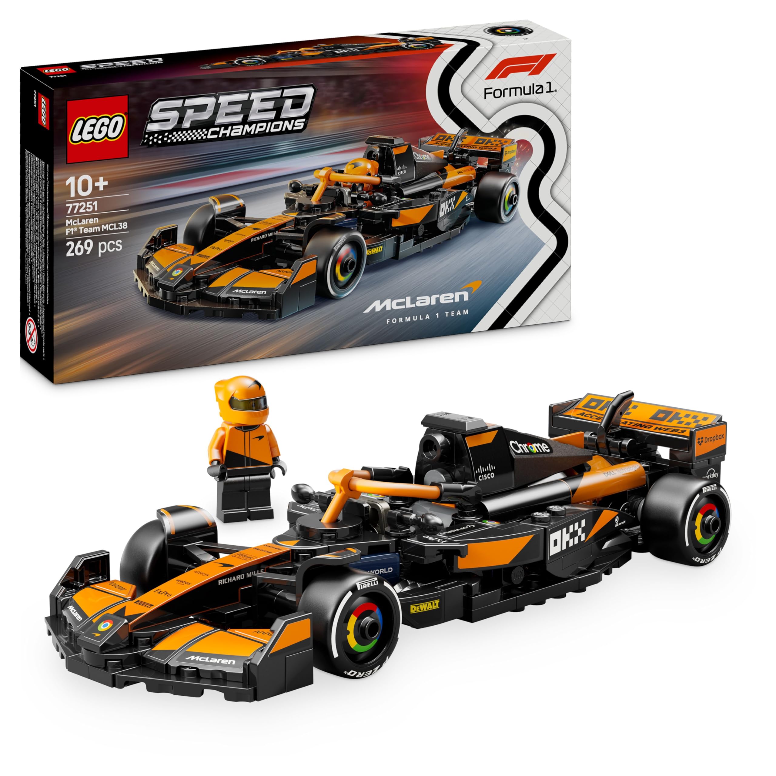 Lego 77251 Speed Champion McLaren F1(R) Team Race Car Toy Birthday