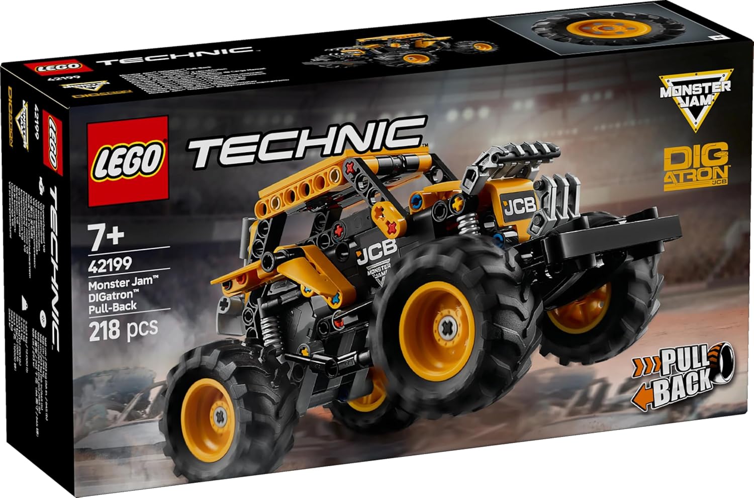 Lego 42199 Monster Jam(TM) Digatron (TM) Pull-Back Toy Toy Birthday