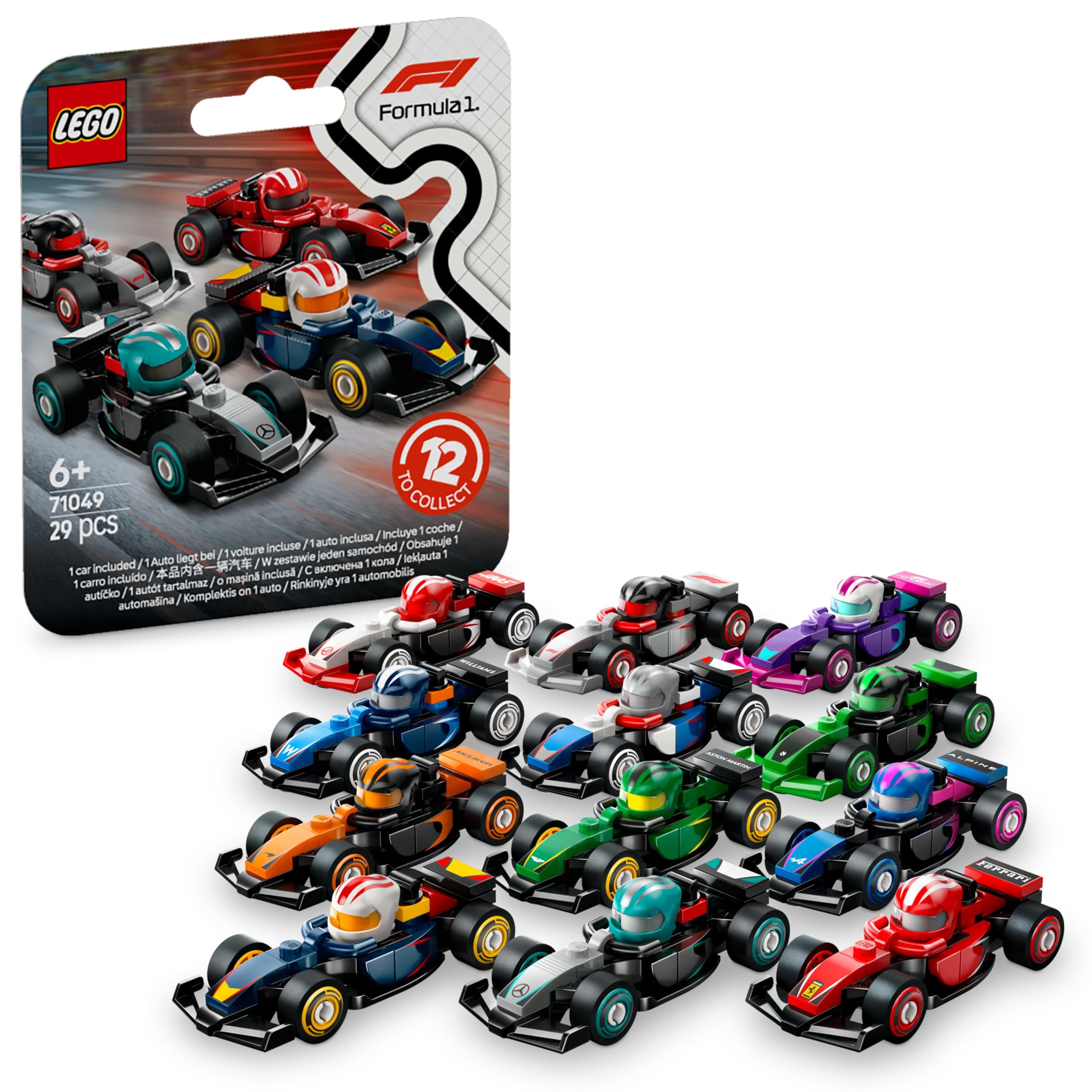 12-Pack F1 Race Cars - LEGO Collectibles