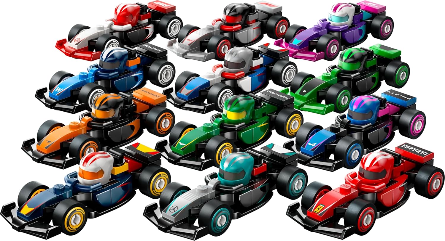 12-Pack F1 Race Cars - LEGO Collectibles