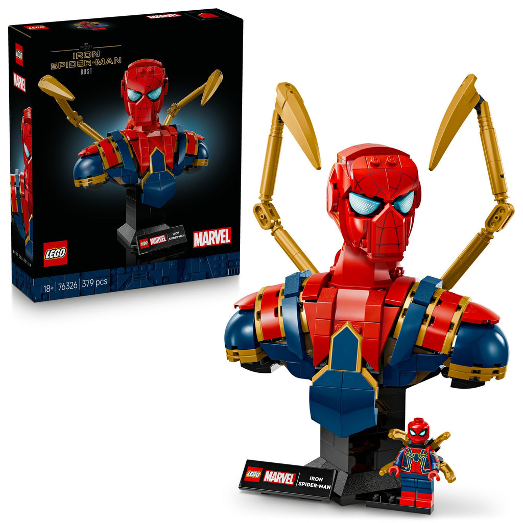LEGO 76326 Marvel Iron Spider-Man Bust Toy Birthday Present Block Men