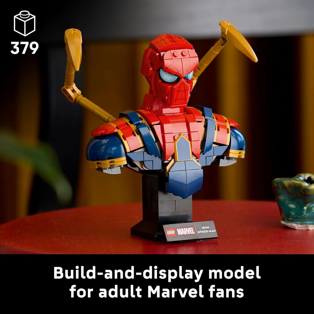 LEGO 76326 Marvel Iron Spider-Man Bust Toy Birthday Present Block Men