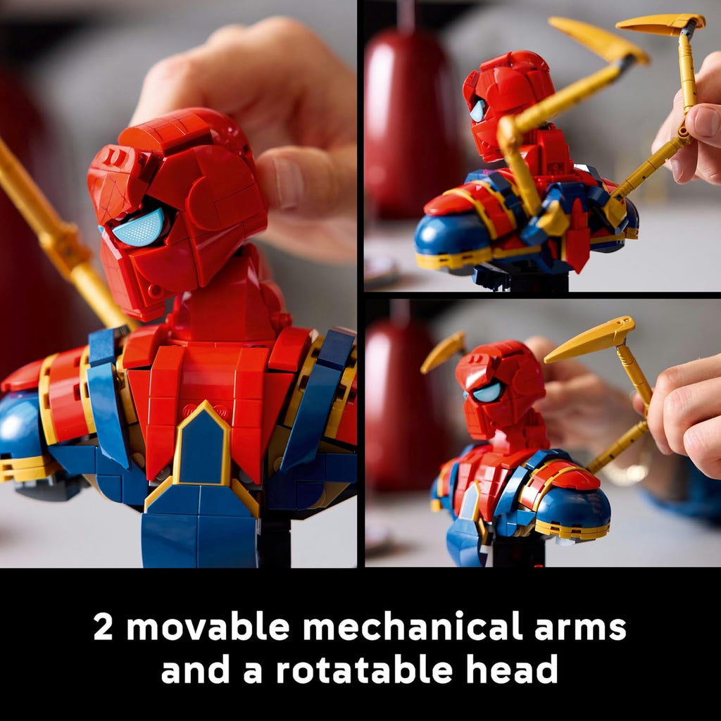LEGO 76326 Marvel Iron Spider-Man Bust Toy Birthday Present Block Men
