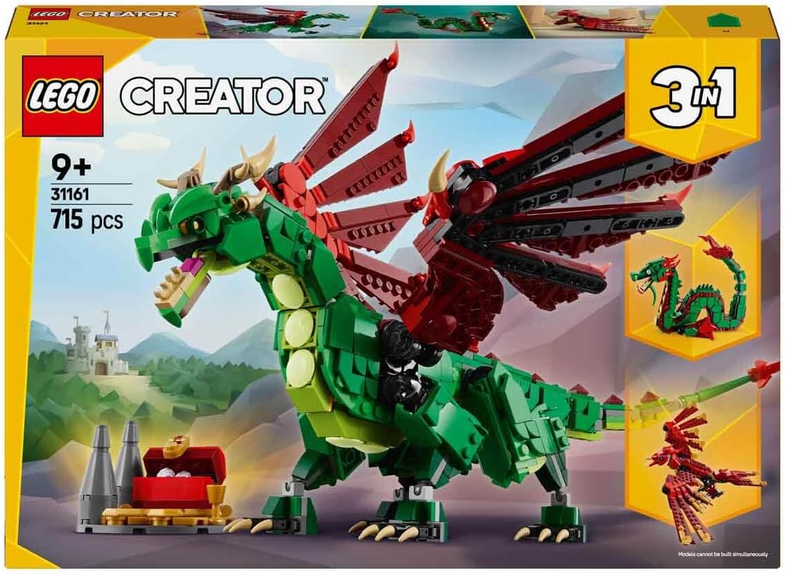 Lego 31161 Creator Medieval Dragon Toy Birthday Present Block Boys
