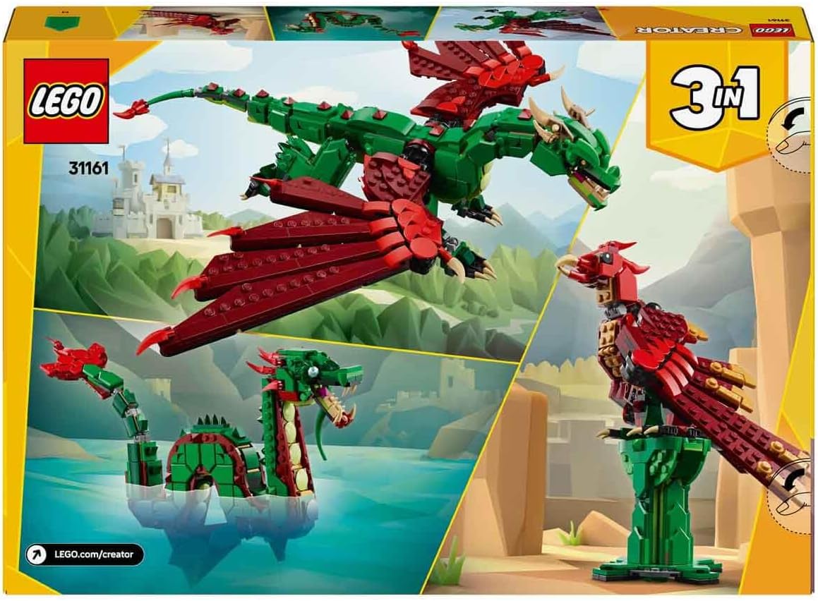 Lego 31161 Creator Medieval Dragon Toy Birthday Present Block Boys